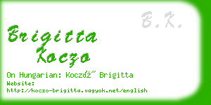 brigitta koczo business card